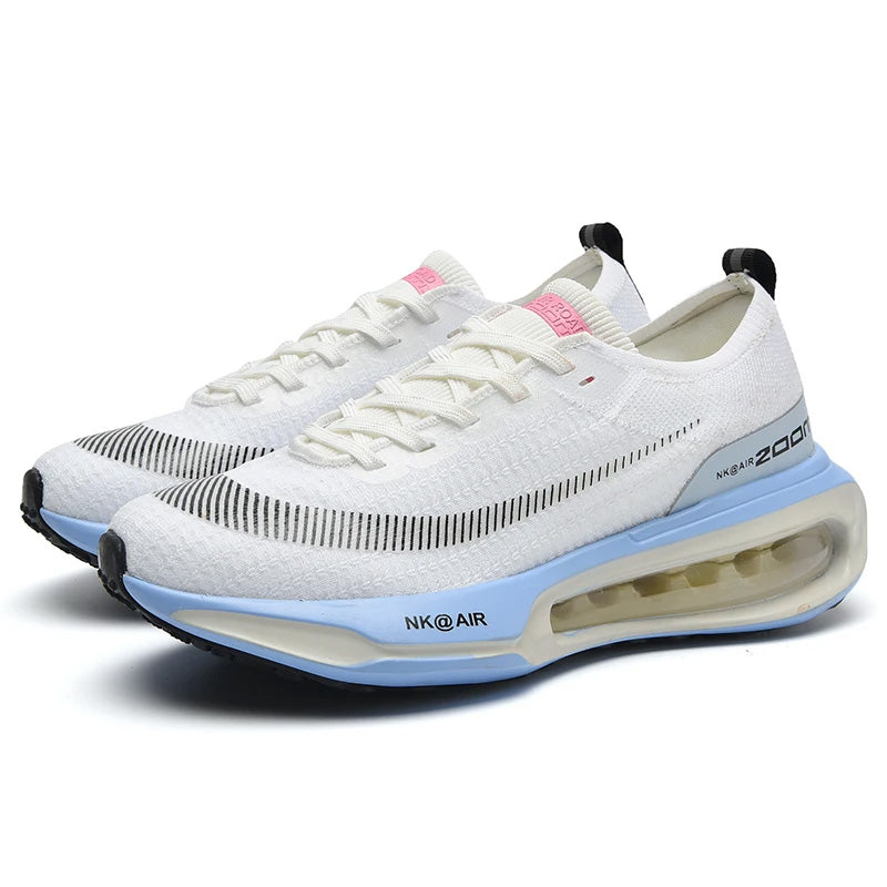 Tênis para Corrida Masculino Branco e Azul